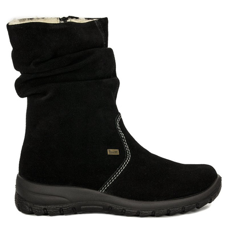 Rieker Z7171-01 Black Knee-High Boots