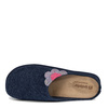 Inblu Felt Women's Slippers With Leather Insole Blue-Grey CS000043-AVIO