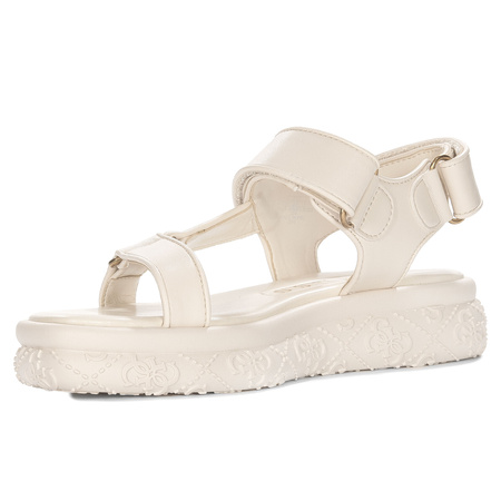Guess Women Sandals On Platform Beige