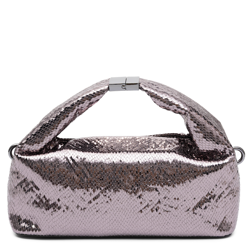 Guess Klasyczna Torebka Damska Błyszcząca HWKM2248740-PEWTER