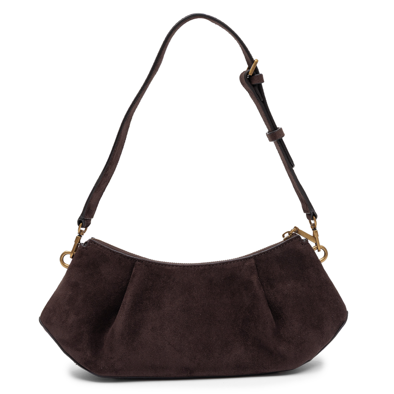 Guess Elegant Faux Suede Shoulder Bag Brown HWSG2237180-ESPRESSO