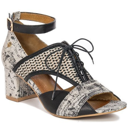 Maciejka 04997-01/00-5 Black-Beige Sandals
