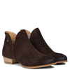 Maciejka Asymmetric Suede Ankle Boots Low Heel Chocolate Brown 04091-79/00-5