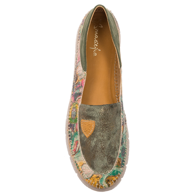 Maciejka Green Flat Shoes