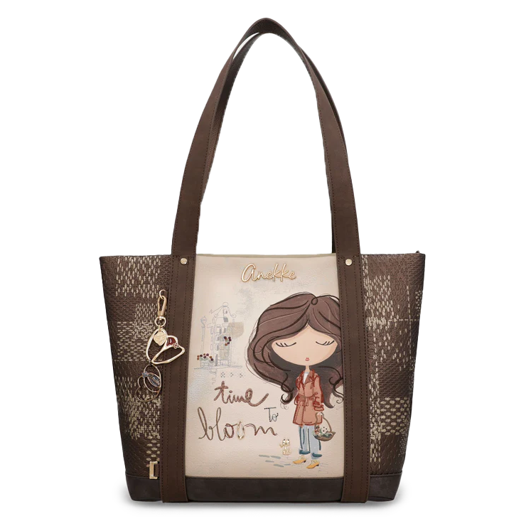 Anekke Time To Bloom Large Shopper Bag A4 Size Multicolored 43702-272