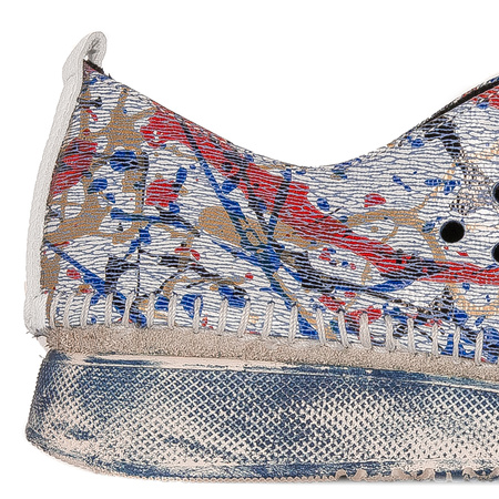Maciejka Women's leather shoes White Blue