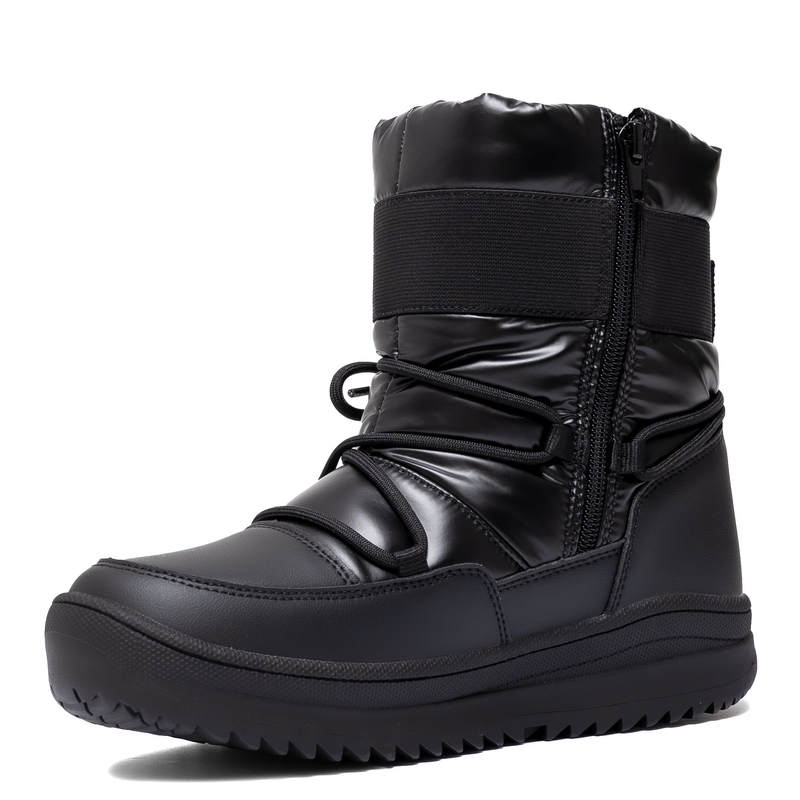Tommy Hilfiger Zimowe Pikowane Śniegowce Z Zamkiem Czarny T3A5-34052-BLACK