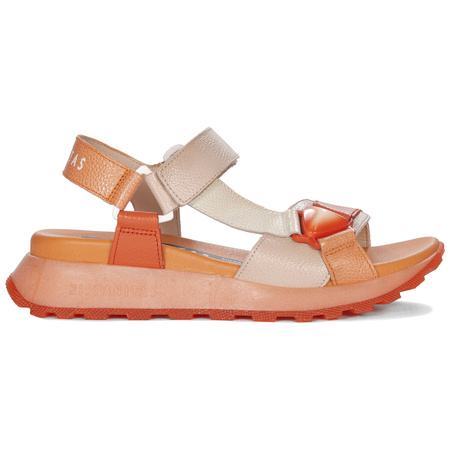 Hispanitas Women's Platform Coral Scarlet Sandals