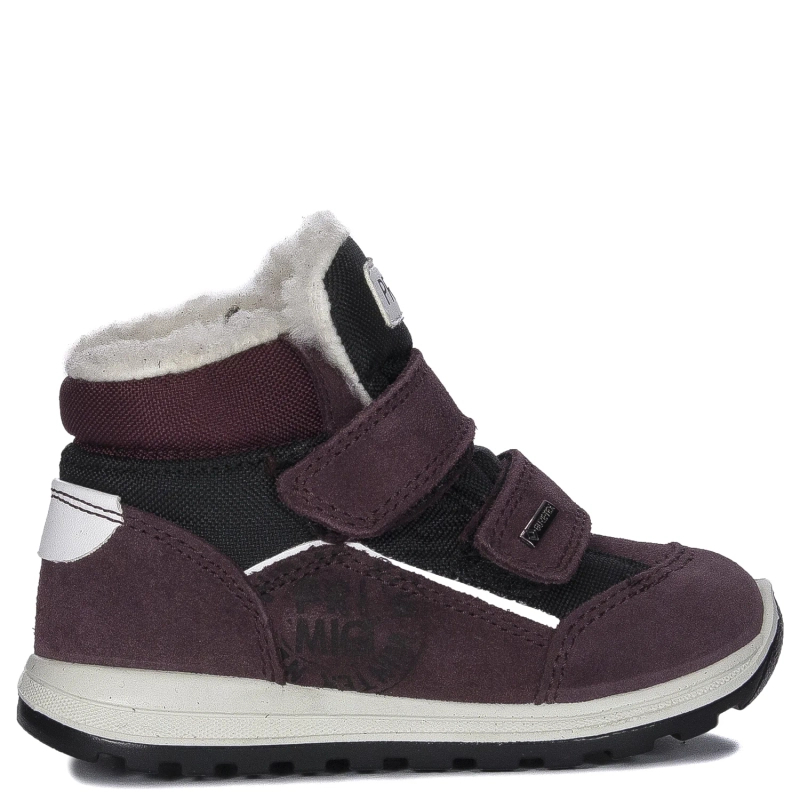 Primigi children's velcro suede leather Scamosc/T.Tecnic/Vino boots