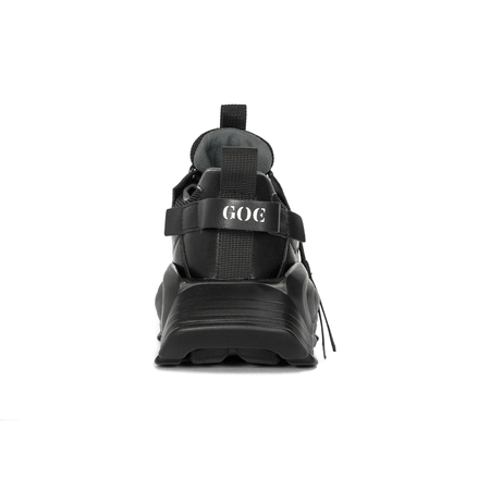 GOE Sneakersy damskie na platformie Black czarne