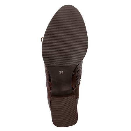 Maciejka Brown Women's Lace-Up Boots