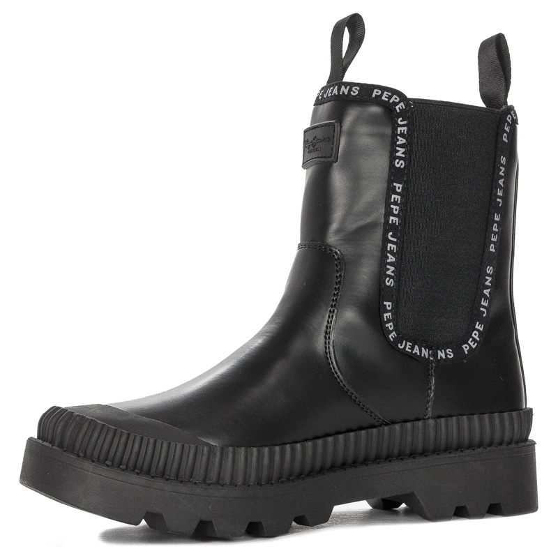 Pepe Jeans Botki damskie Gum Chelsea Black czarne