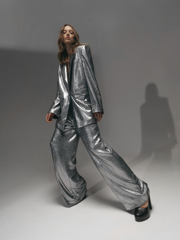 Opra Spodnie damskie Almas Silver Low Waist