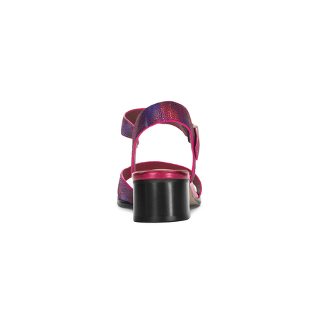 Maciejka Women's Leather Heeled Fuchsia Sandals
