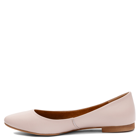 Maciejka Leather Almond Toe Ballet Flats Elegant Nude Beige 4100W-15/00-8