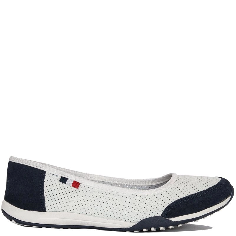 Filippo DP142-24 WH NV White/Navy Ballerina