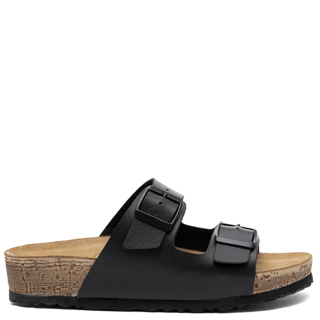 Inblu Klapki Komfortowe Klapki Na Platformie Czarne NM000039-BLACK