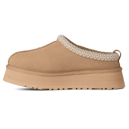 UGG W Tazz II Sand Skórzane Półbuty Na Platformie Beżowe 1174471-SAN