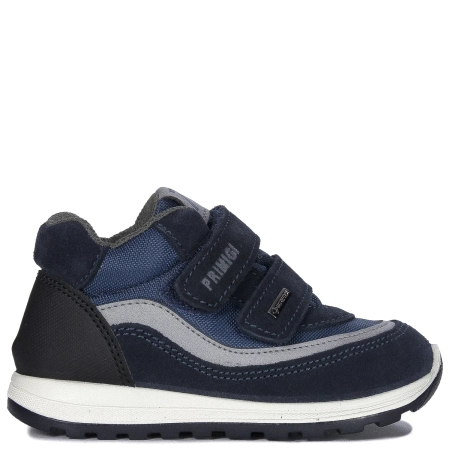 Primigi children's velcro leather navy blue sneakers