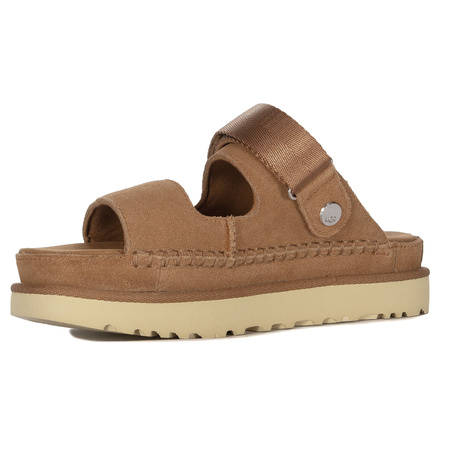 UGG Women's Goldenstar Glide Chestnut Leather Sandals