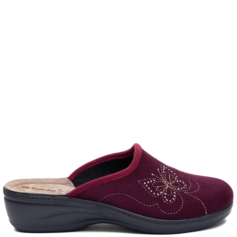 Inblu Elegant Burgundy Home Slippers Textile Comfort 4 cm LY000119