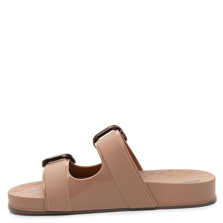 Ipanema Comfortable Platform Slides with Buckles Brown 83781-BP288