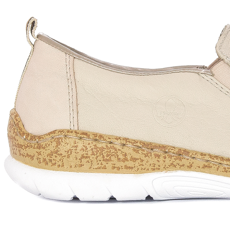 Rieker Women's slip-on Beige Low Shoes