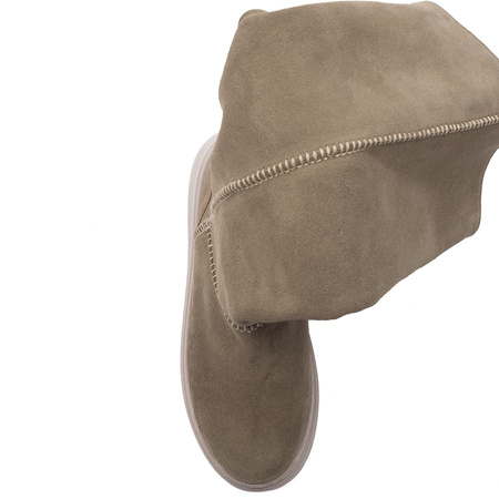 Maciejka Dirty Beige Knee-High Boots
