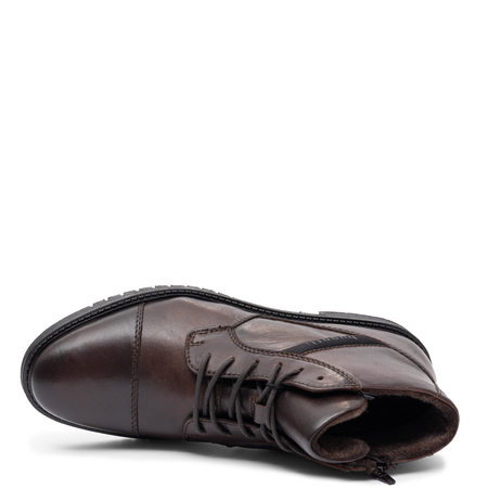 Bugatti Men's Leather Insulated Ankle Boots Brown 3318373A4100-6400