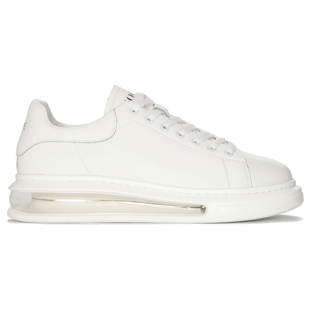 GOE Sneakersy męskie skórzane White białe