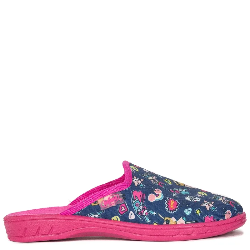 Befado Children's girls' slippers Jogi Navy Blue