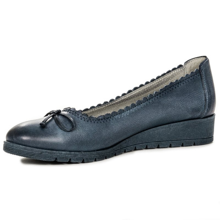Maciejka 03469-17/00-5 Navy Blue Flat Shoes