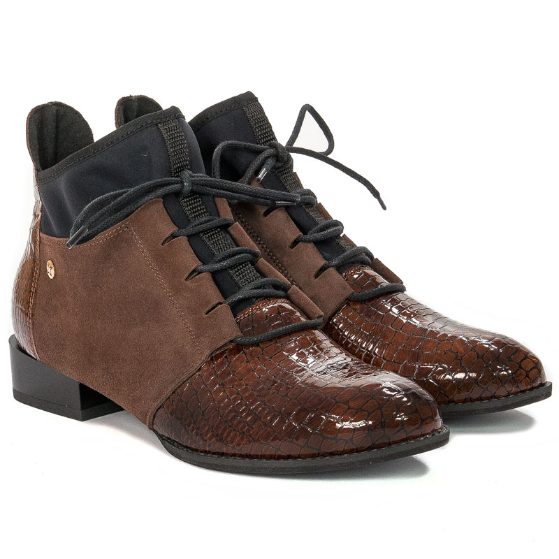 Maciejka 04744-02/00-7 Brown Lace-up Boots