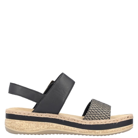 Rieker Women's Black Sandals