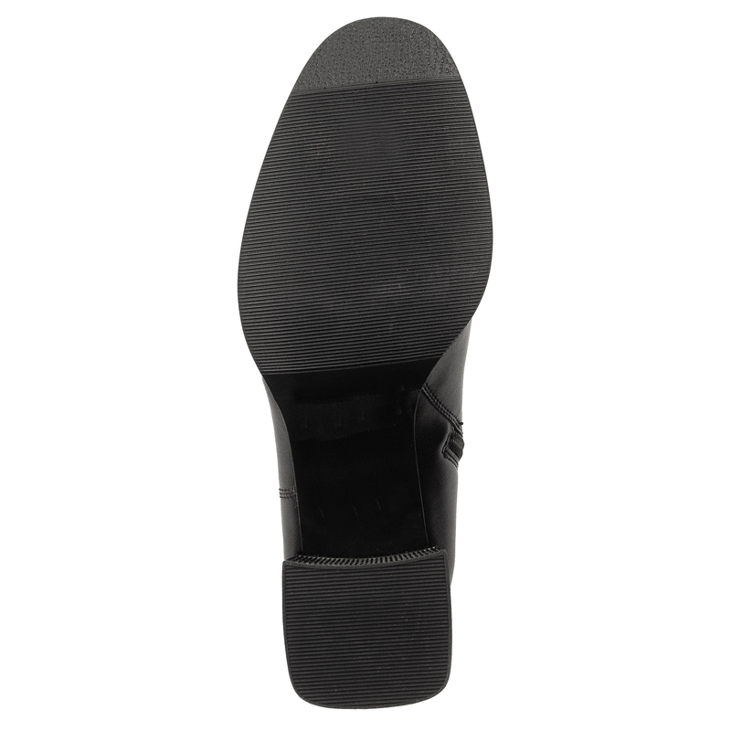 Maciejka Leather Heeled Ankle Boots Geometric Block Heel Black K7203-01/00-8
