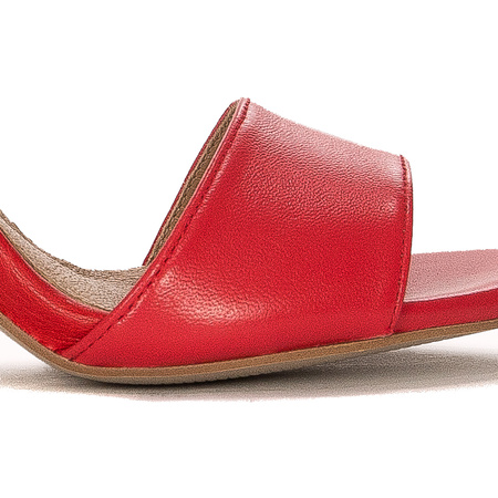 Maciejka Red Women's Leather Sandals