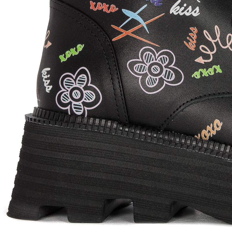 Black Venezia Black leather boots