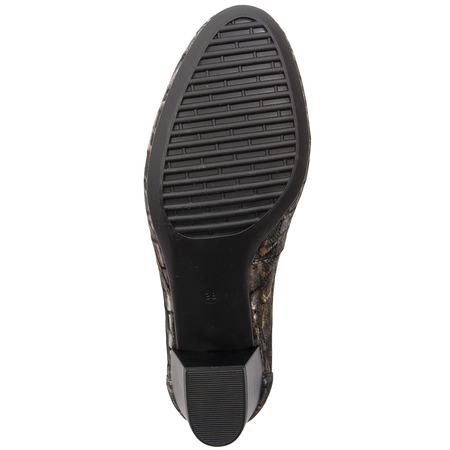 Maciejka 04802-02/00-1 brown+gold Pumps