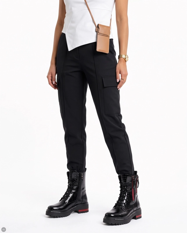 Filippo Patent Croco Boots With Red Zippers And Platform Black And Red DBT4058-26-BK-RD