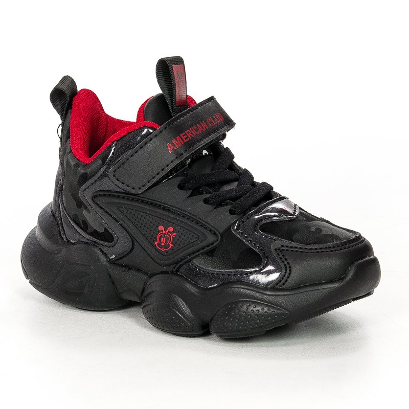Sneakersy American Club BD14/21 Black/Red