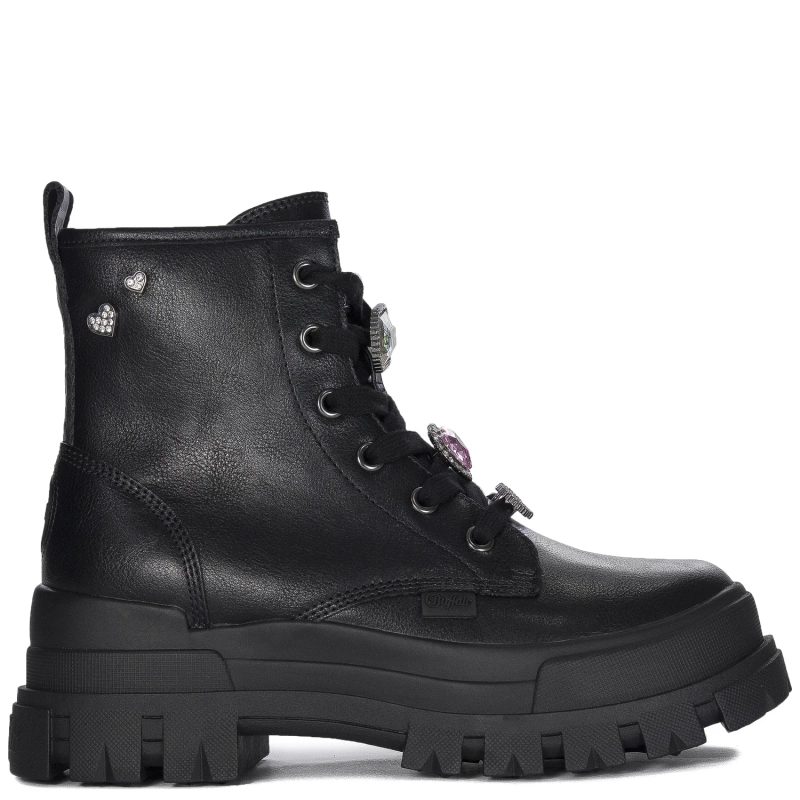 Buffalo women's ASPHA RLD ICE Black Boots