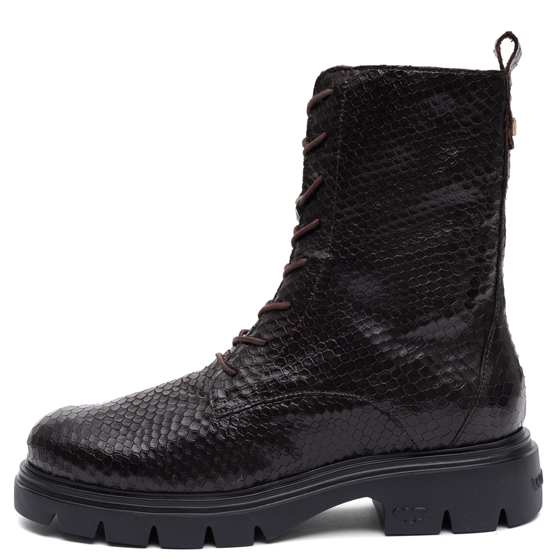 Wonders Dolmen Women's Brown Leather Ankle Boots A-4313-Dolmen