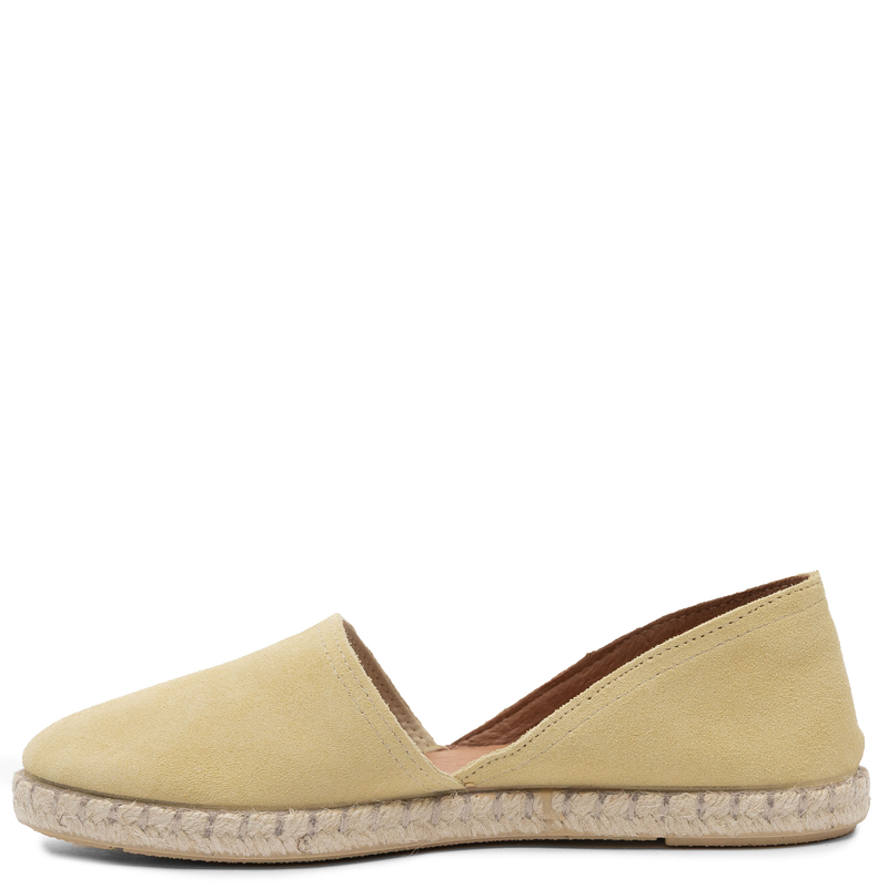 Verbenas Carmen Espadryle Skórzane Żółte CARMEN-SER-BRULEE