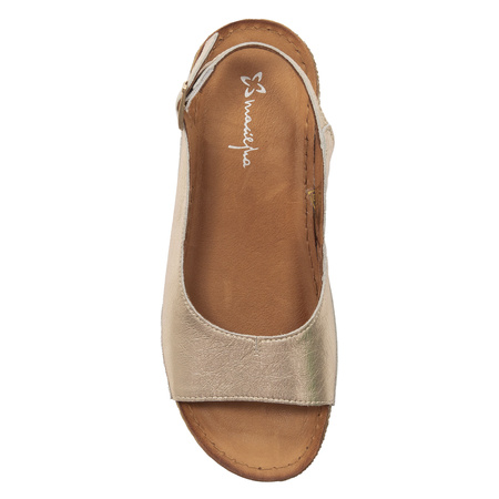 Maciejka Women's Leather Sandals Gold