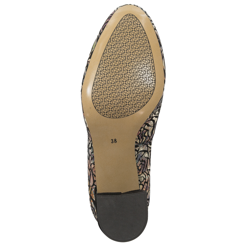 Maciejka 03356-46/00-1 Black + Flowers Pumps