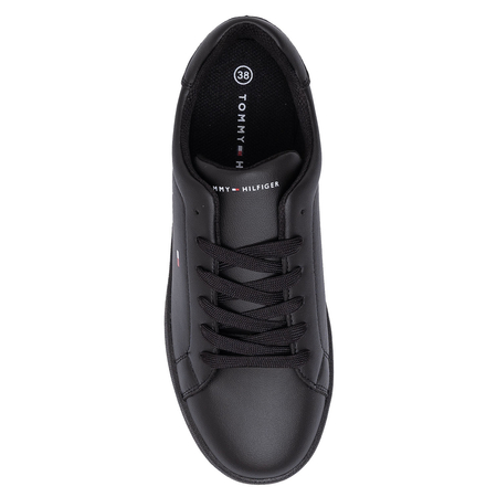Tommy Hilfiger Minimalist Women’s Sneakers Lace-Up Black T3X9-34073-1355999