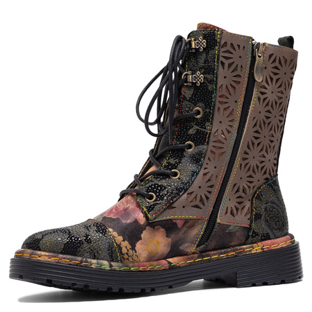Laura Vita Women's Lace-Up Boots Noir