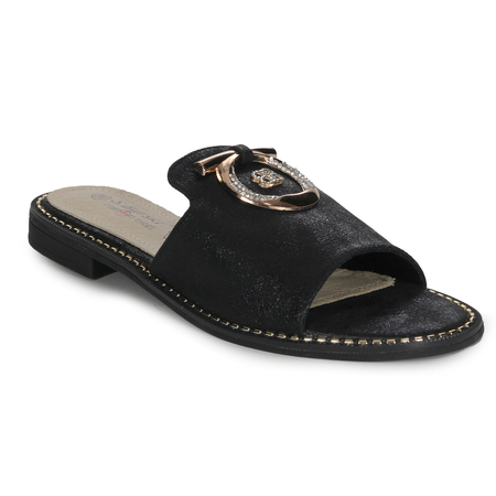S.Barski Women's Slides Black