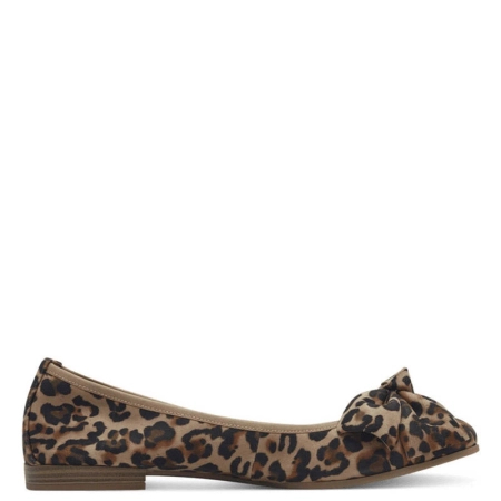 Tamaris Women's Leopard Leather Ballet Shoes