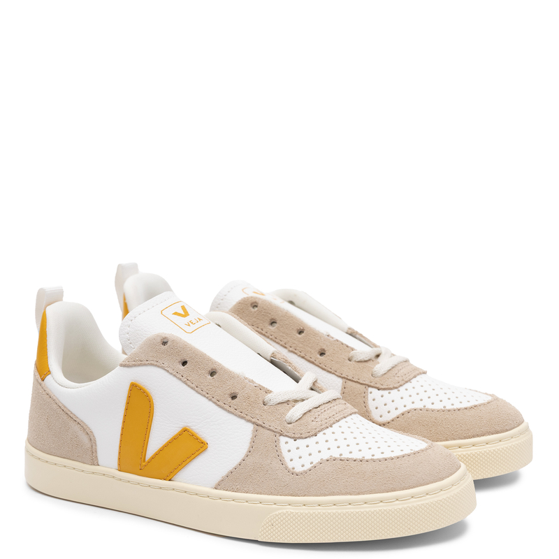 Veja Sneakersy damskie skórzane White Uoro Almond białe